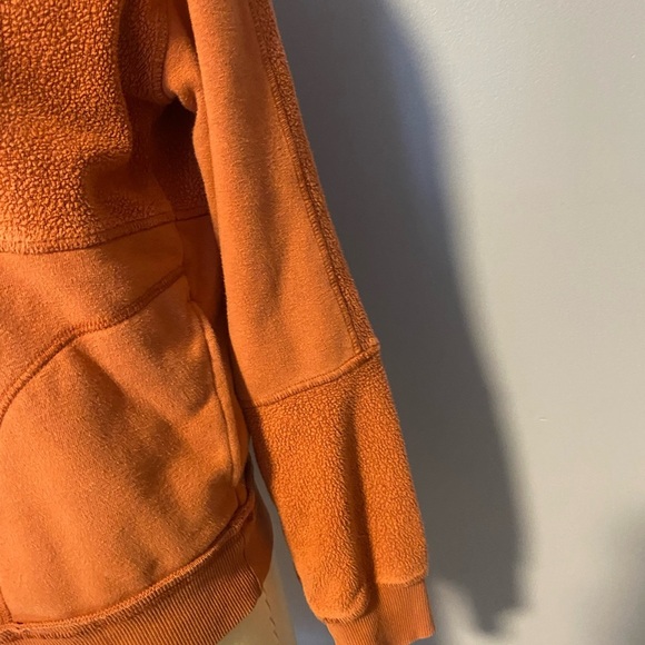Hearloom Sweatshirt XS Rust Turtleneck half Zip - Picture 4 of 10